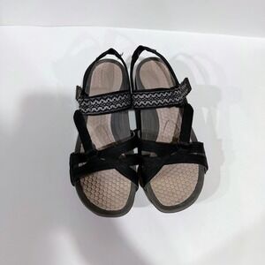 Baretraps Dalton Women Black Sport Sandals‎ Size 10M Chaco Hiking Sandal Shoe